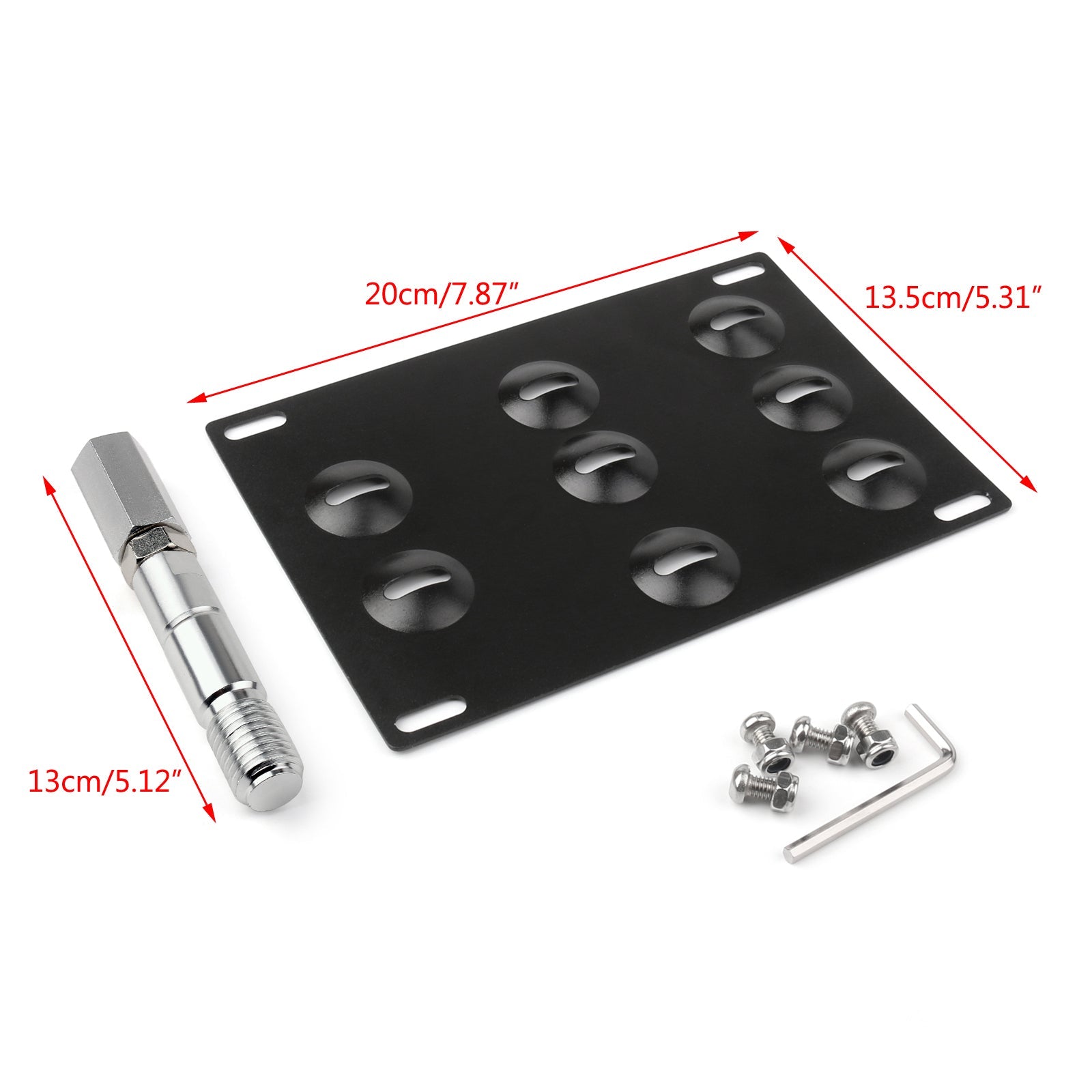 Bumper Tow Hook registreringsskyltfäste för BMW F30 F32 F10 3/4/5 Series Generic