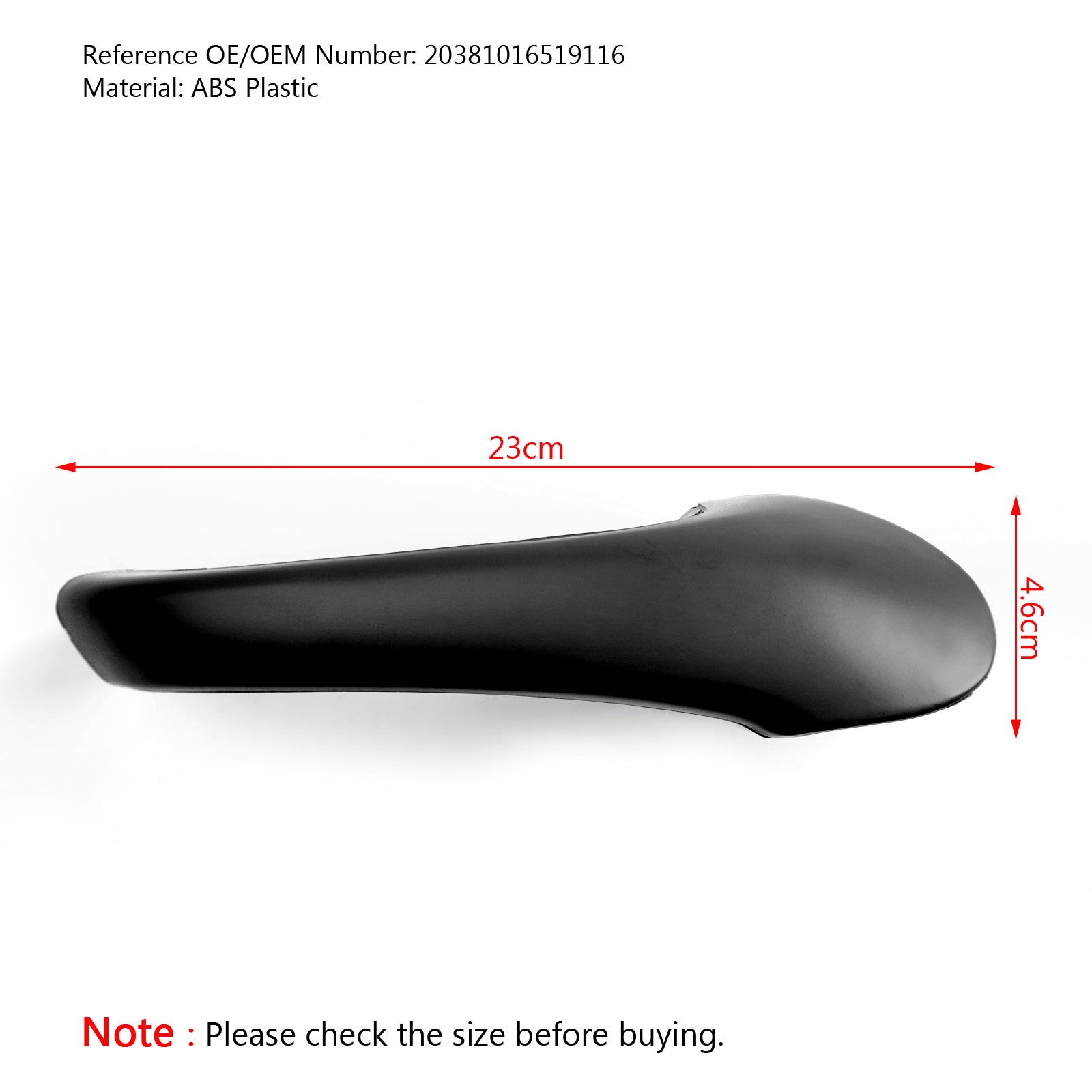 Kľučka predných ľavých vnútorných dverí, originálna výbava, čierna, pre Mercedes-Benz W203 Generické vozidlo triedy C