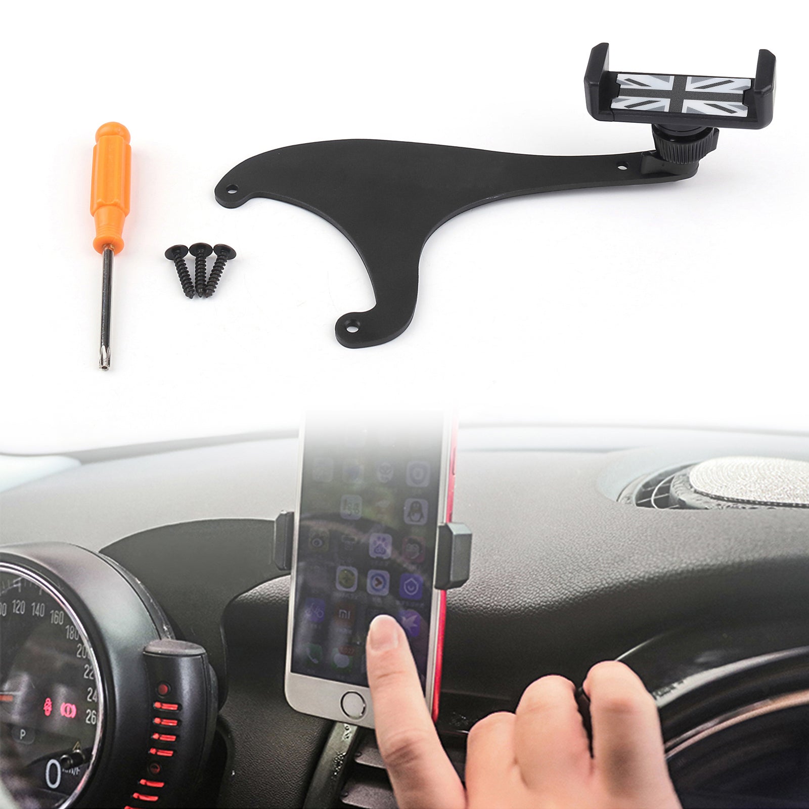 360 rotatie autotelefoonhouder houder standaard voor Mini Cooper Countryman F60 Generiek