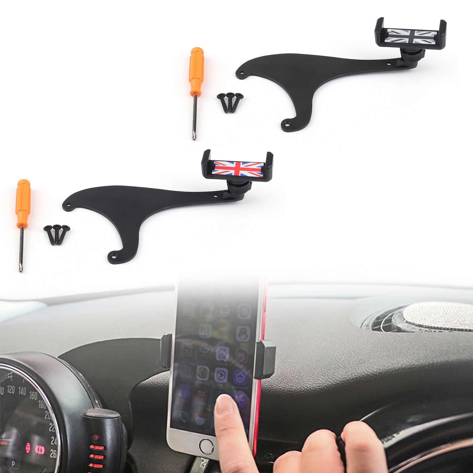 360 rotatie autotelefoonhouder houder standaard voor Mini Cooper Countryman F60 Generiek