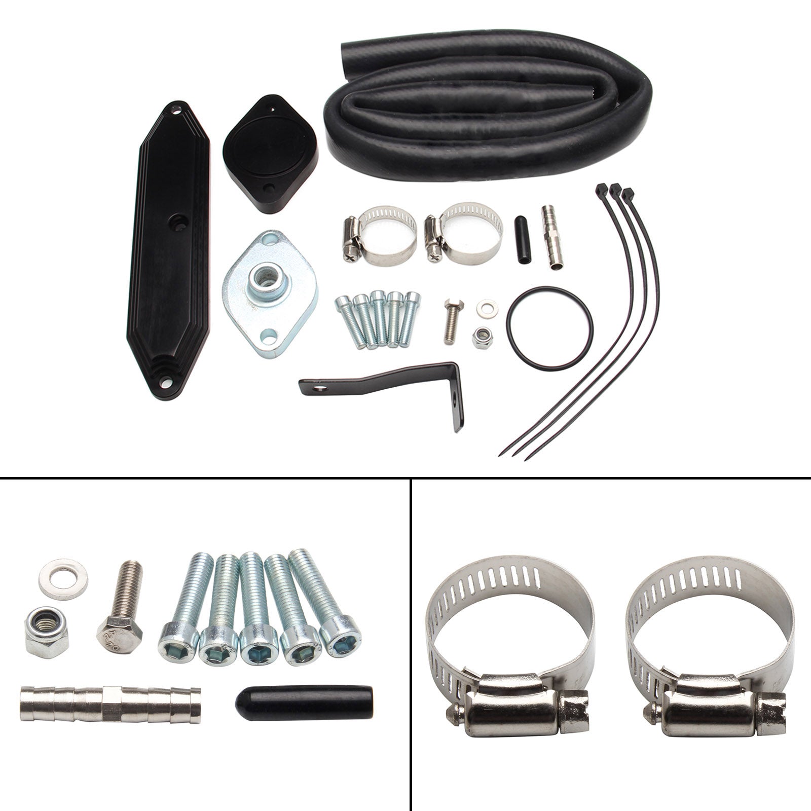Egr Delete Kit w/Coolant Bypass för 2011-2014 Ford 6.7L Powerstroke Diesel Generic
