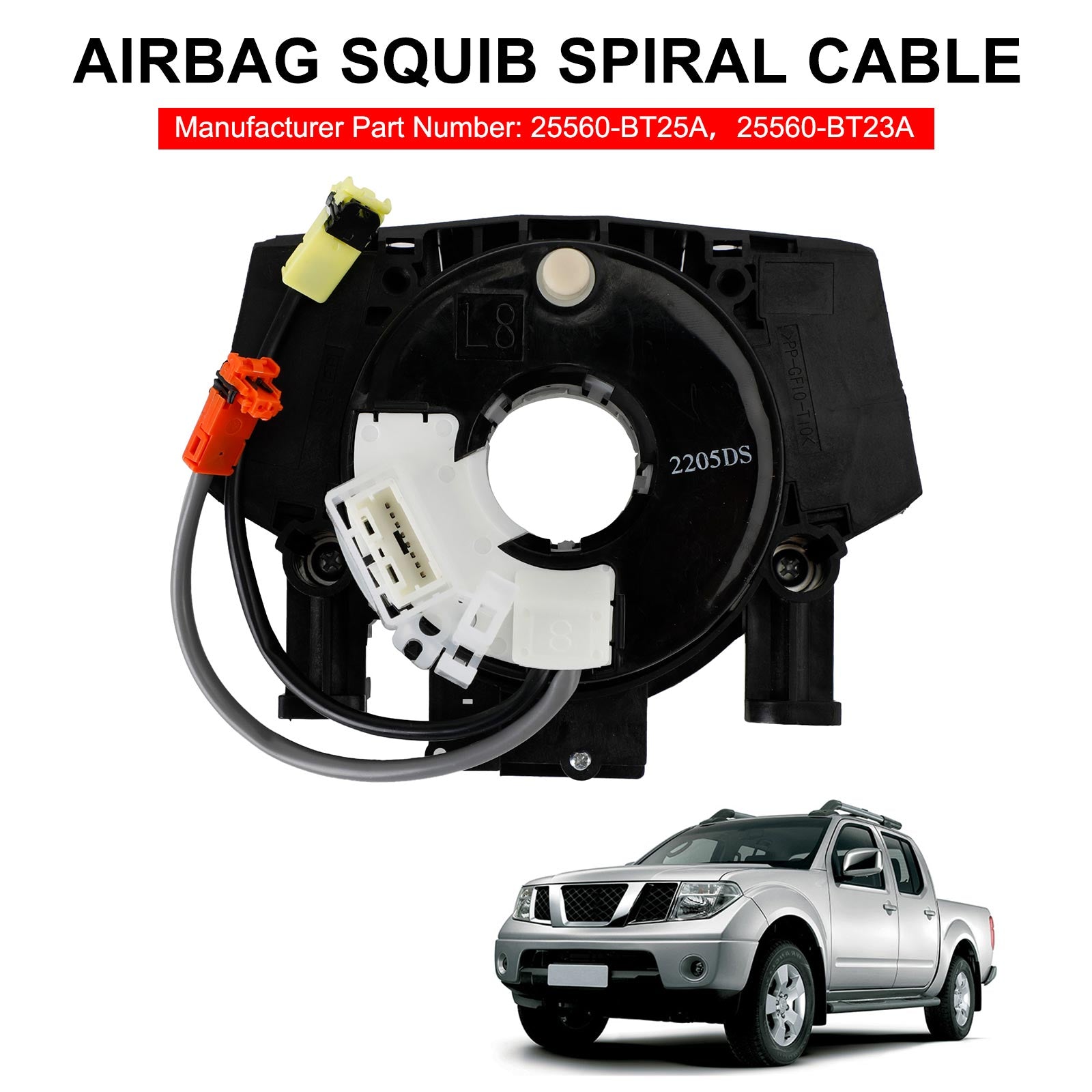 Câble spiralé pour Airbag Squib, pour Infiniti FX35 FX45 G35
