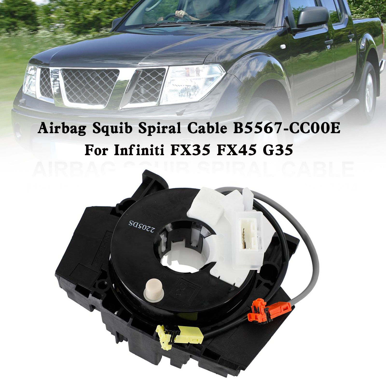 Câble spiralé pour Airbag Squib, pour Infiniti FX35 FX45 G35