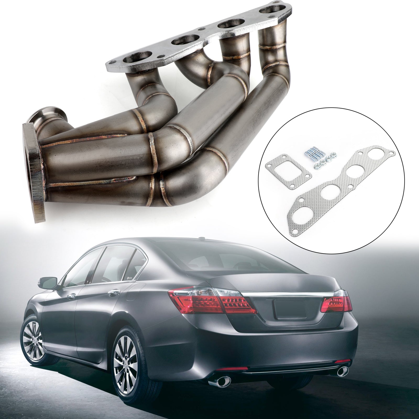 1993-1997 Honda del Sol K20 K24 Eksosrør V2 Turbo Manifold T3