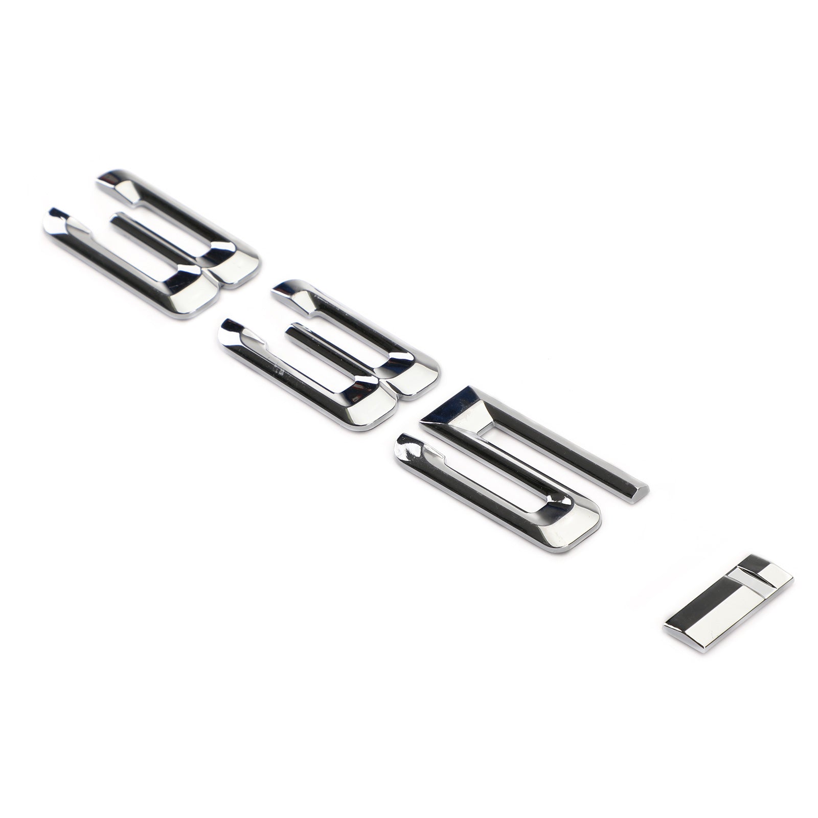 Bakre bagageutrymme Badge Emblem Numbers Letter Decal 335 I Fit 335i Chrome Generic
