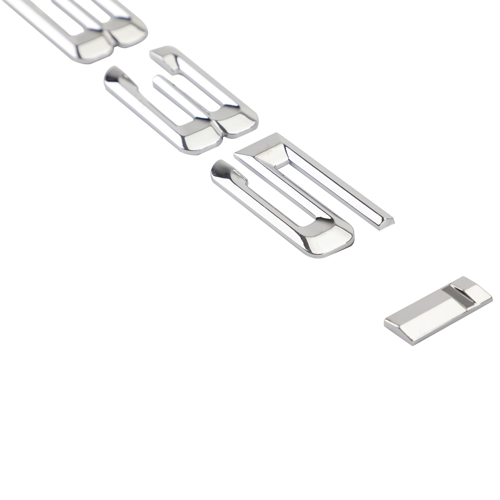 Bakre bagageutrymme Badge Emblem Numbers Letter Decal 335 I Fit 335i Chrome Generic