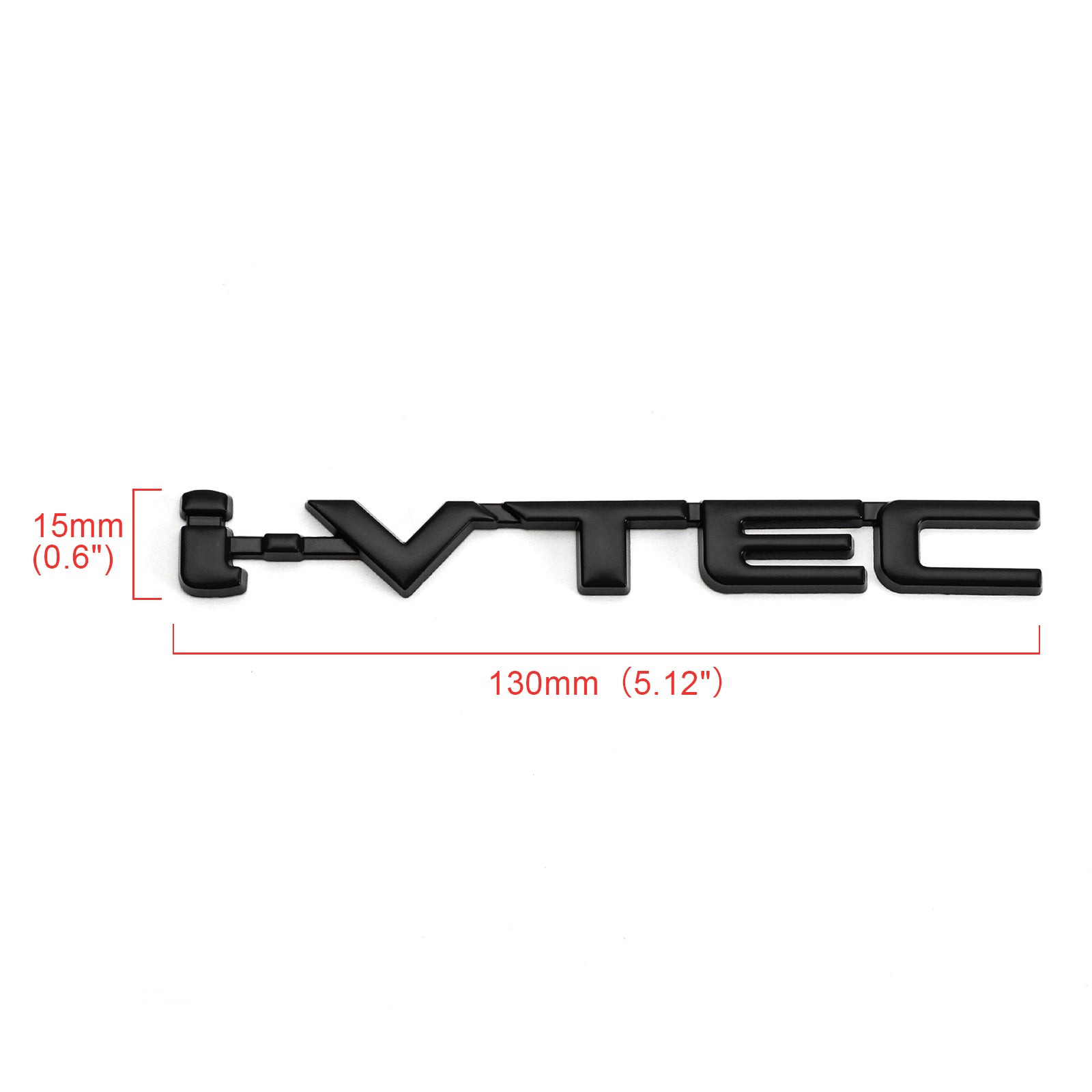 3D Metal I-Vtec Car Trunk Back Turbo Fender Emblem Badge Decals Stickers Silver Generic