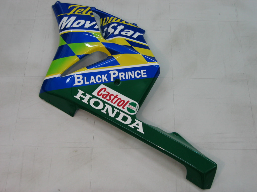 2004-2005 Honda CBR 1000 RR Amotopart Fairings Blue Checker Movistar Racing Custov Cooling
