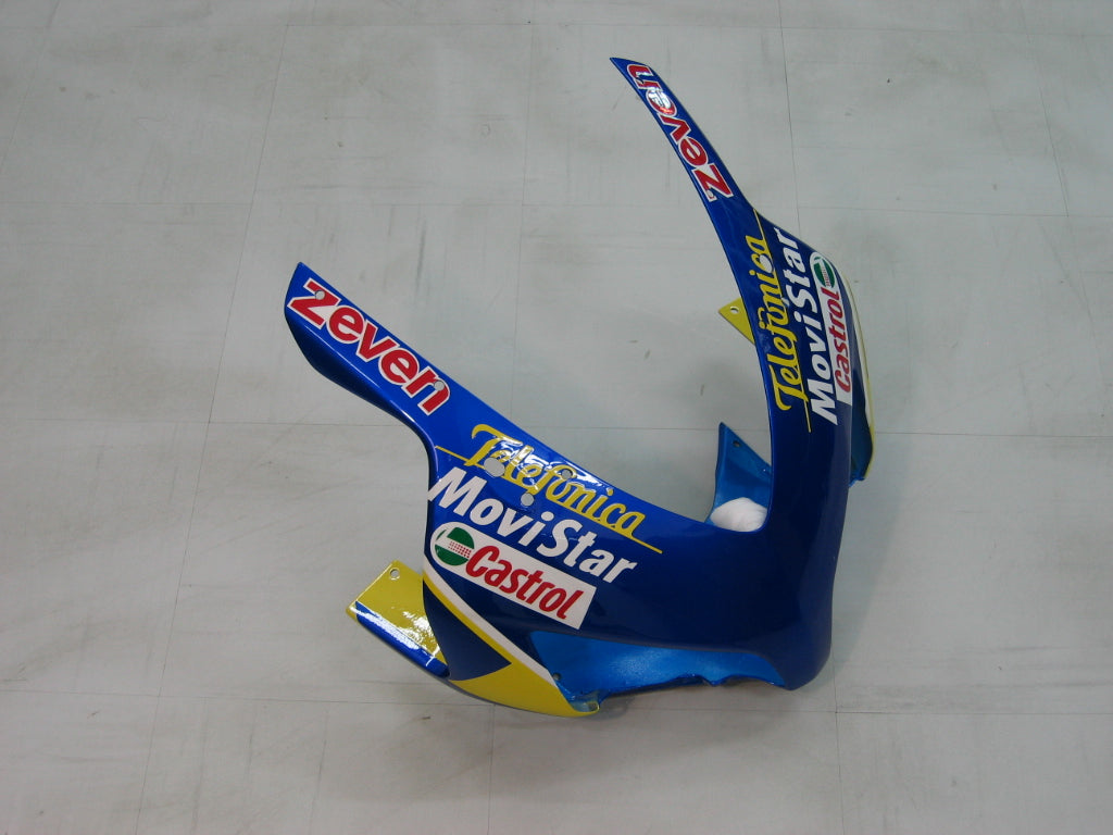 2004-2005 Honda CBR 1000 RR Amotopart Fairings Blue Checker Movistar Racing Custov Cooling