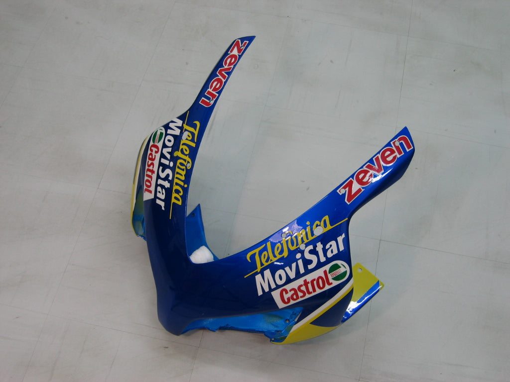 2004-2005 Honda CBR 1000 RR Amotopart Fairings Blue Checker Movistar Racing Custov Cooling