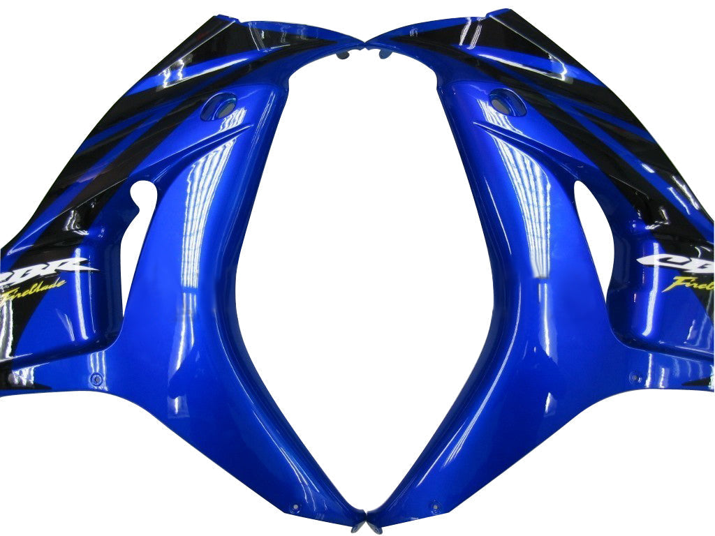 Honda CBR 1000 RR Bleu 2006-2007 & Carénages CBR Racing noirs génériques