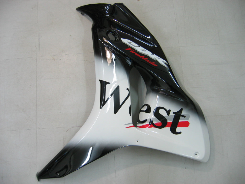 2006-2007 Honda CBR 1000 RR Black West Racing Fairings générique