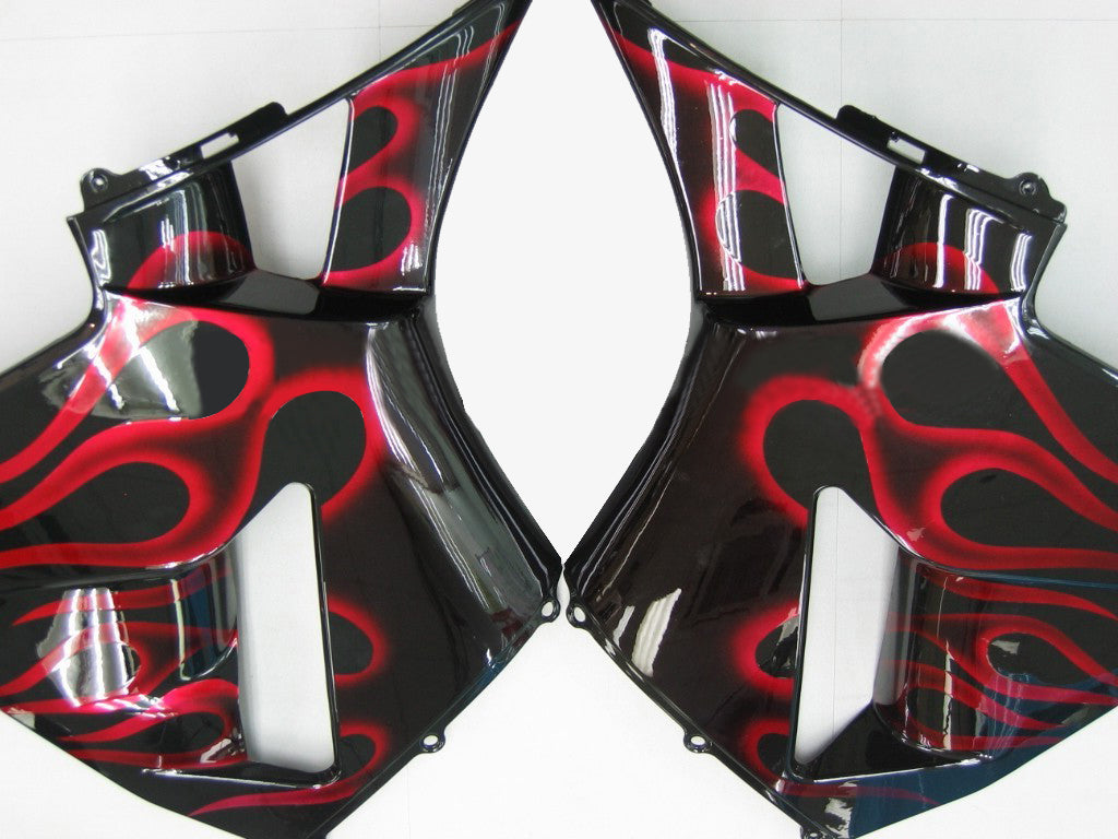 Carénages Honda CBR 600 RR 2003-2004 Noir & Red Flame Racing Générique
