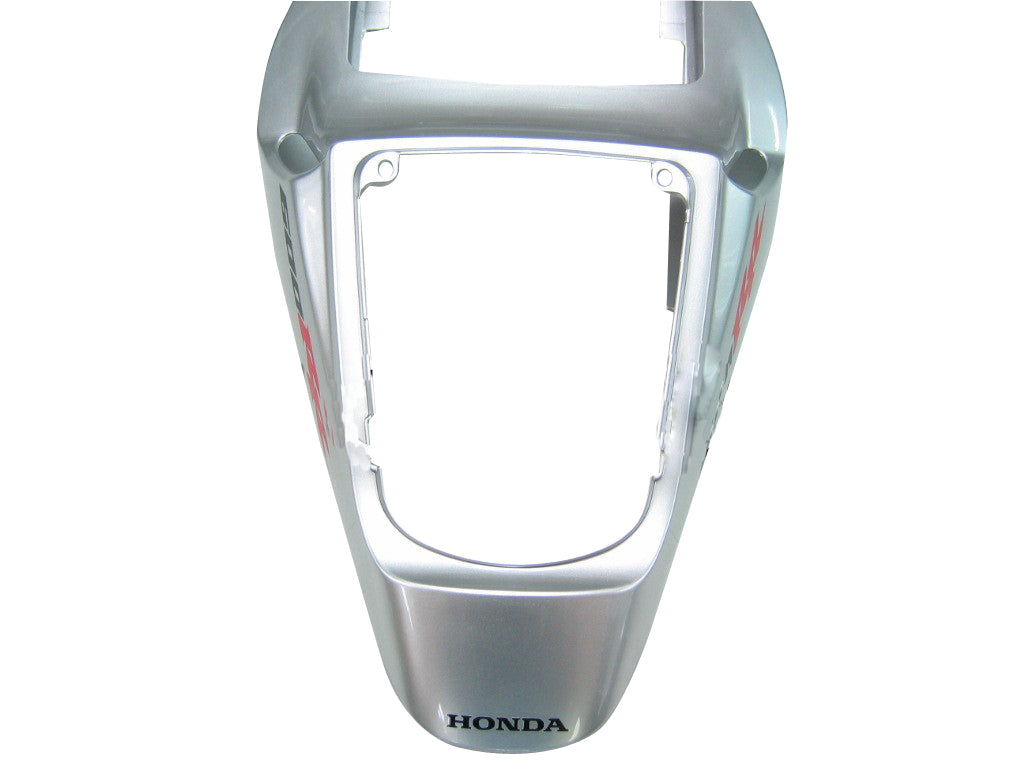 Honda CBR 600 RR, strieborná, 2003-2004 & Čierne kmeňové tetovanie Racing Fairings Generic