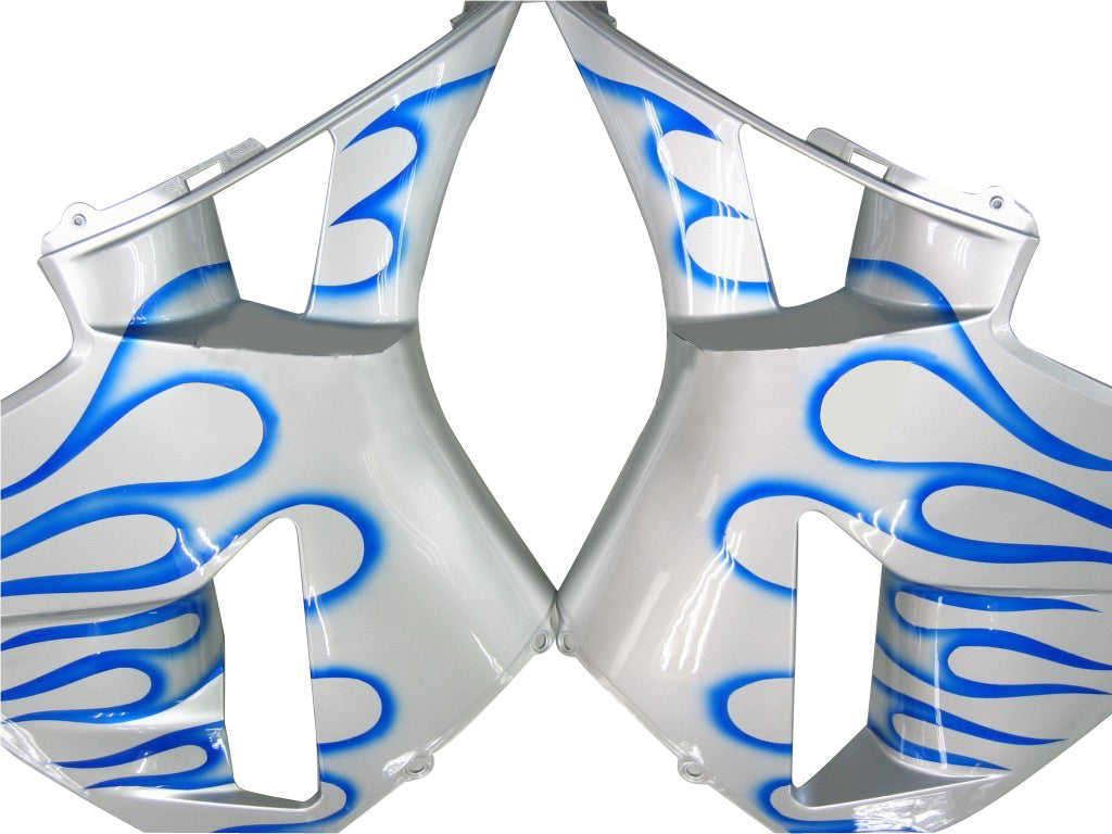 2005-2006 Honda CBR 600 RR Silver & Blue Flame Racing-kåpor Generiska