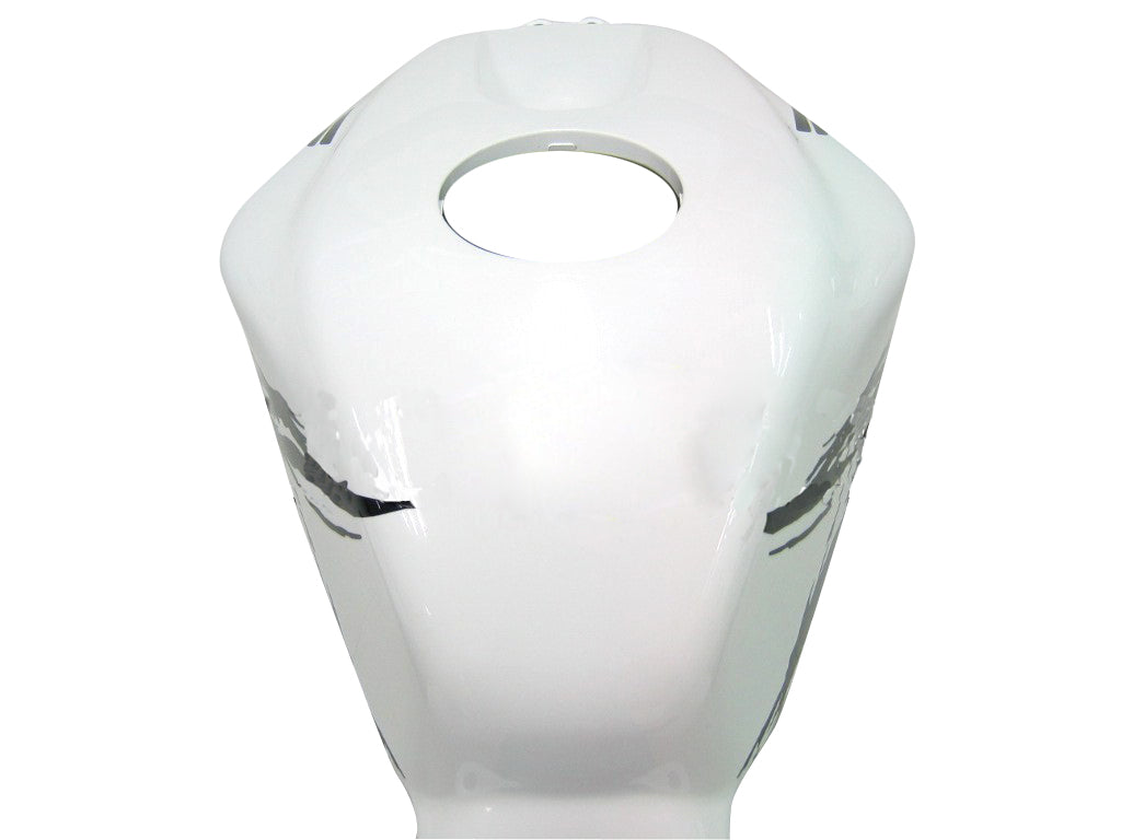 Honda CBR 600 RR Branca 2005-2006 & Carenagens Tribal Racing Genéricas Pretas