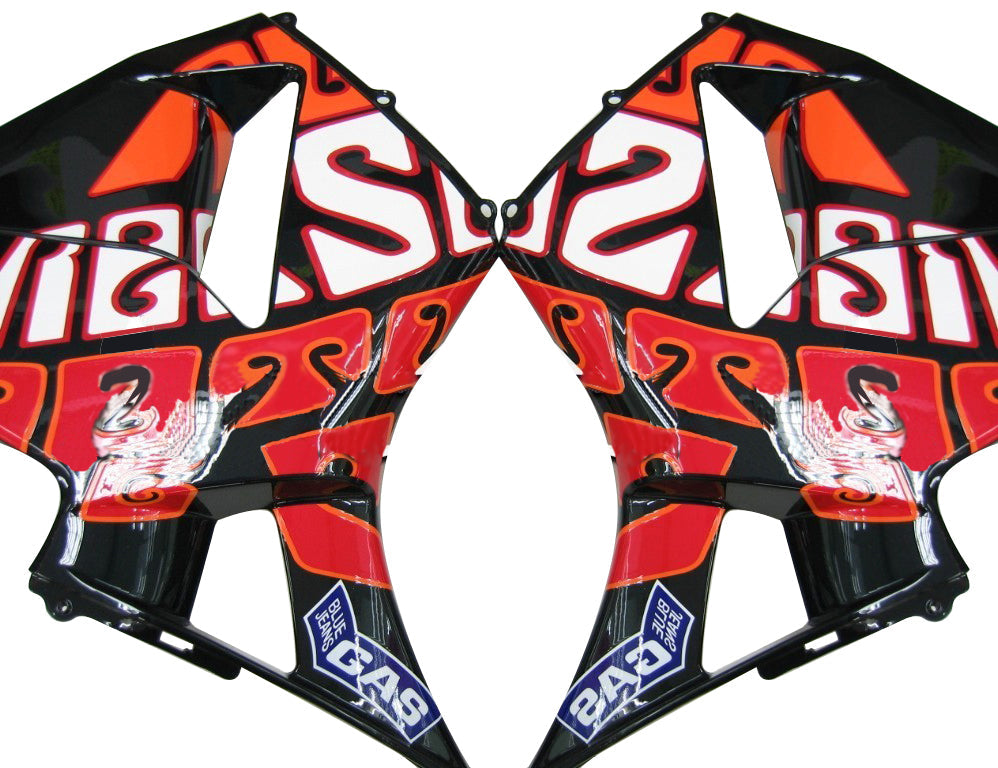 2005-2006 Honda CBR 600 RR Black Valentino Rossi Racing Fairings générique