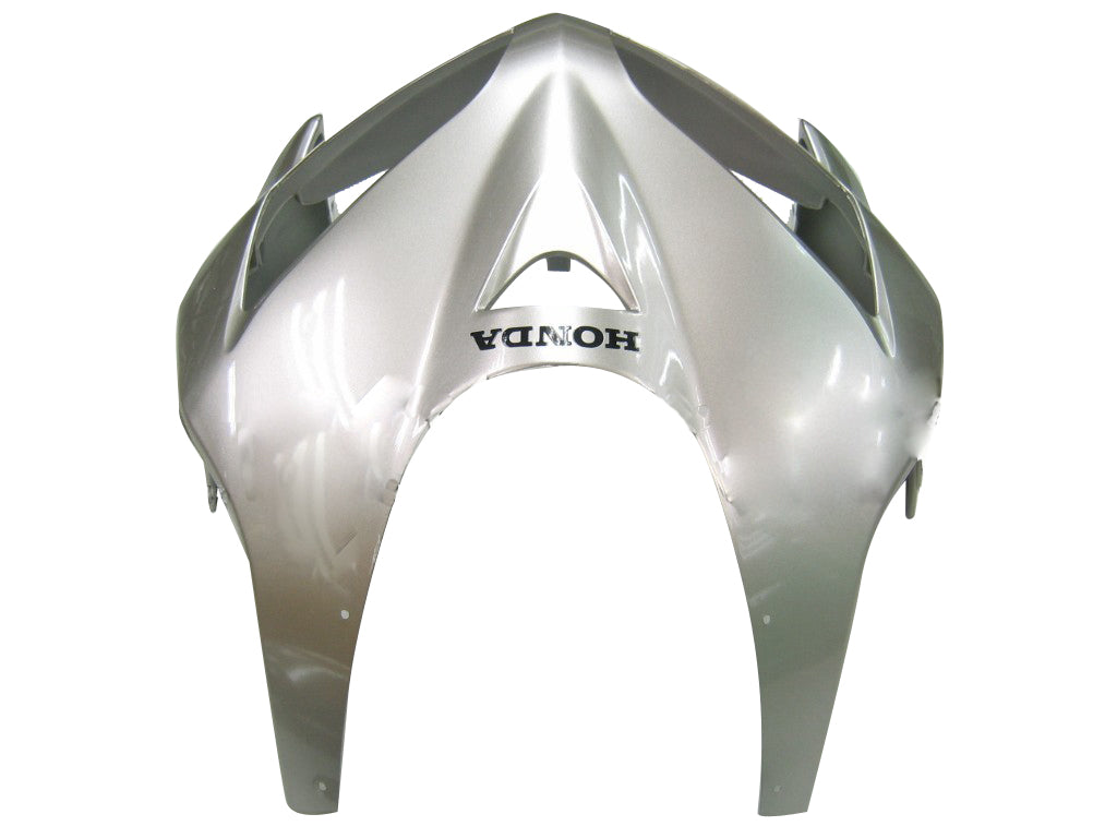 Honda CBR 600 RR Prata 2005-2006 & Carenagens de corrida tribais vermelhas genéricas