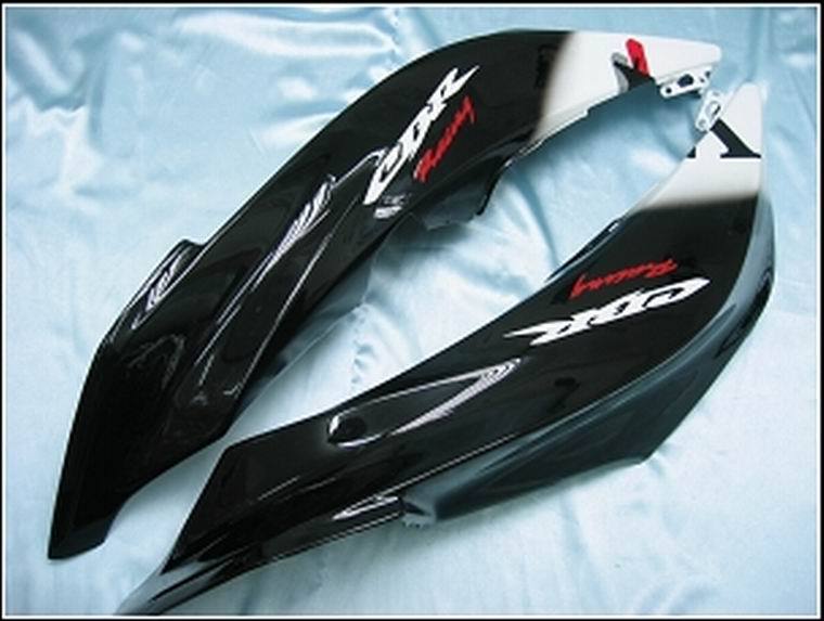 2007-2008 CBR600RR Bodywork Wining Black Abs Injekcia tvarovaná plasty Sada Generic