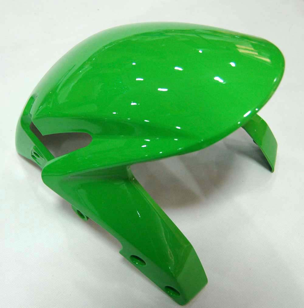 Honda CBR 600 RR Verde 2009-2012 & Carenagens CBR Racing Pretas Genéricas