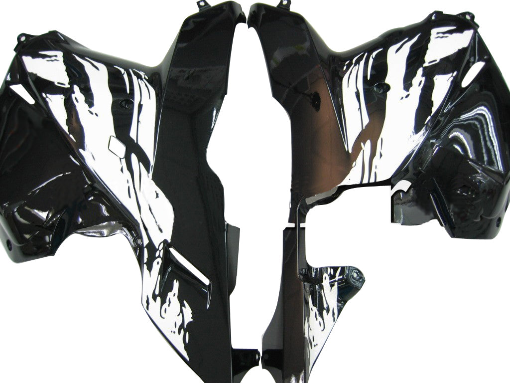Honda CBR 600 RR Preta 2009-2012 & Carenagens de corrida tribais brancas genéricas
