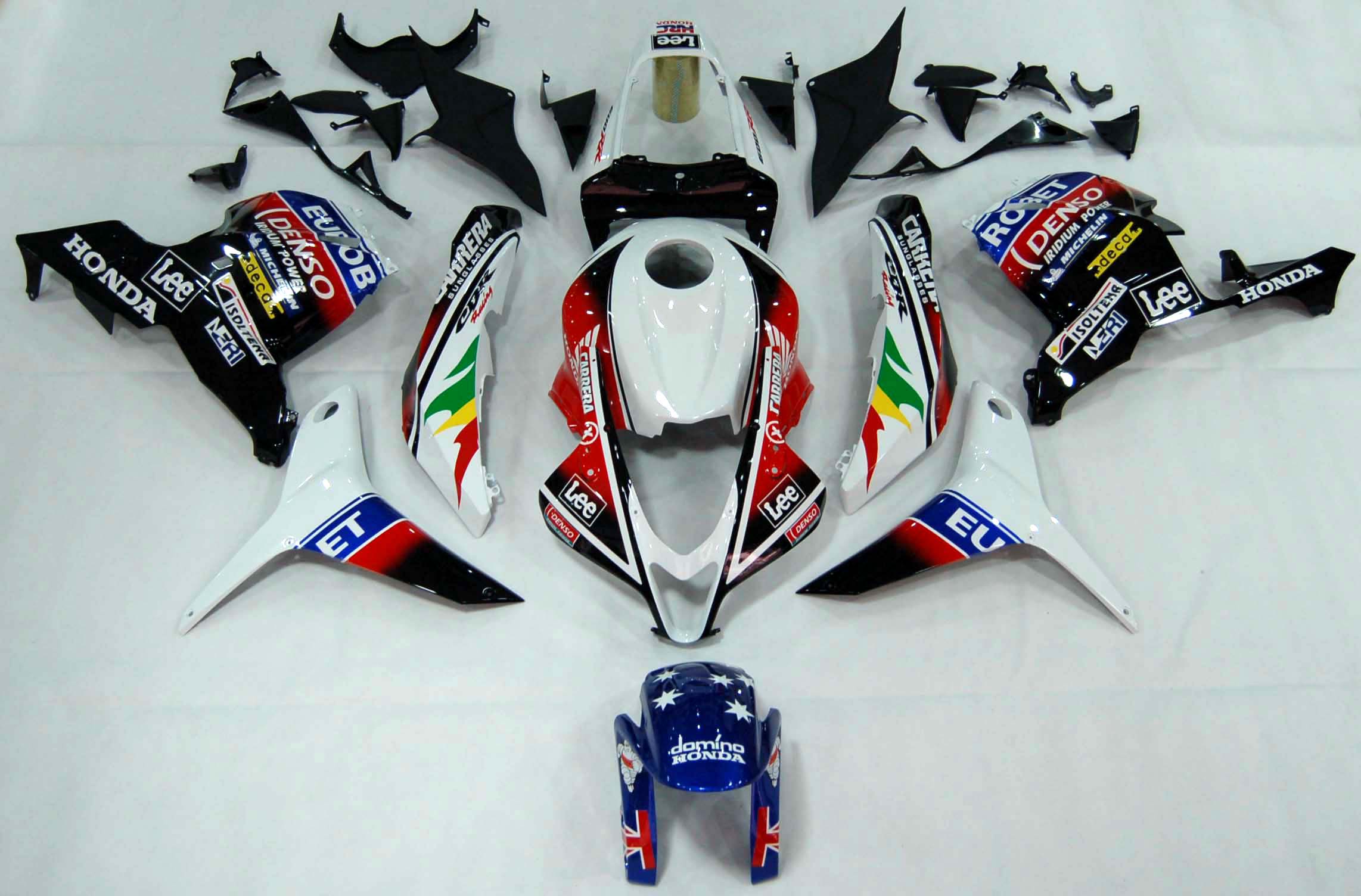 2009-2012 Honda CBR 600 RR Multi-couleur Eurobet Racing Fairings générique