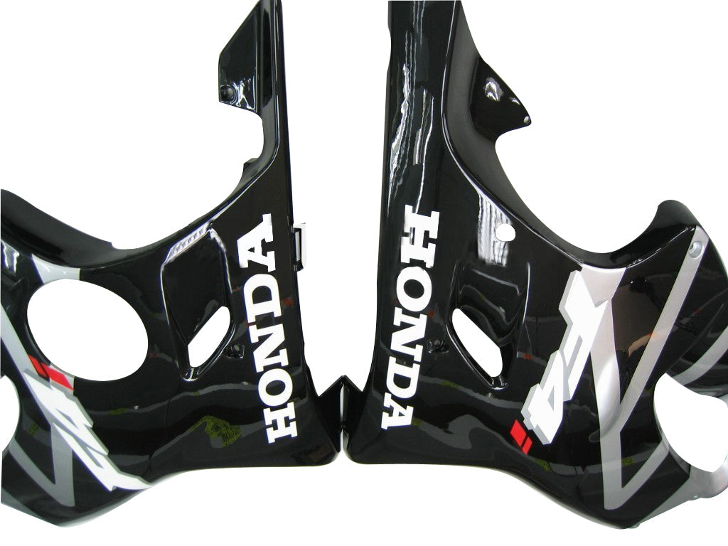 Honda CBR 600 F4i, strieborná, 2001-2003 & Čierne F4i Racing Fairings Generic