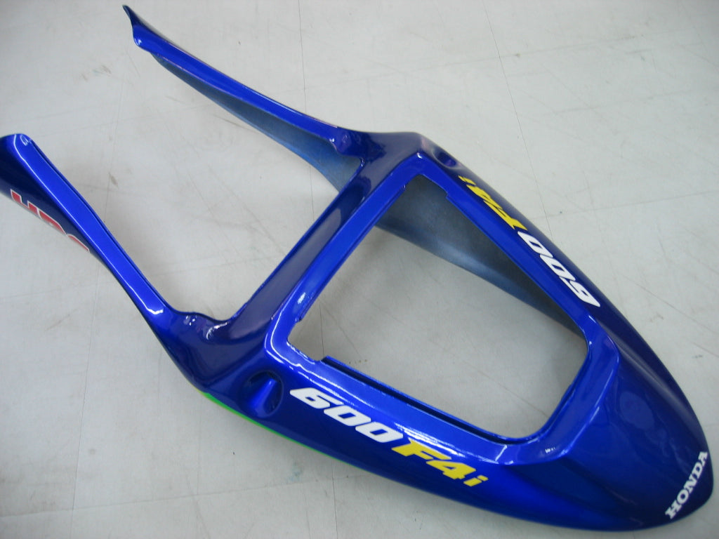 Honda CBR 600 F4i, ročník 2001-2003, modrá & Zelené Movistar Racing Fairings Generic