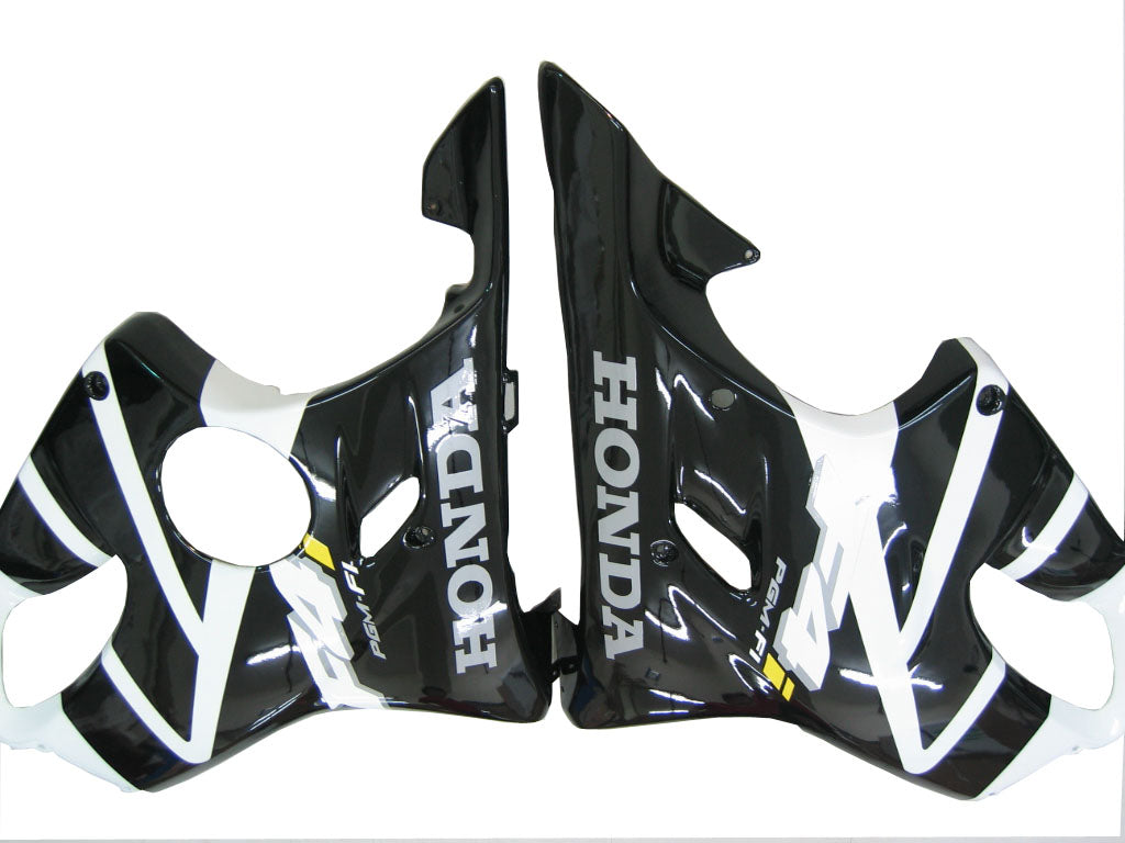 Honda CBR 600 F4i Blanc 2004-2007 & Carénages de course noirs F4i génériques