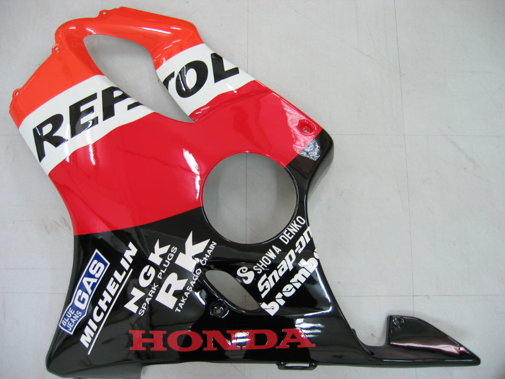 2004-2007 Honda CBr 600 F4i Black Repsol Racing Fairings Generic