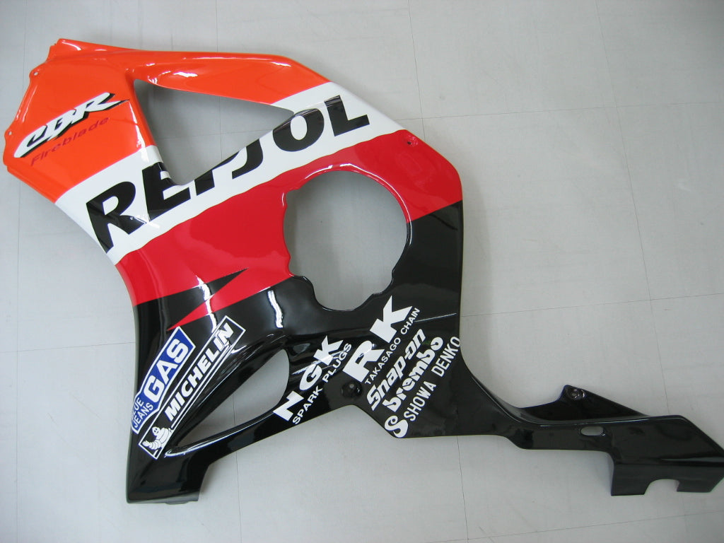2002-2003 Honda CBR 954 RR Amotopart Fairings Black Repsol Honda Racing Custov Cooling Squining