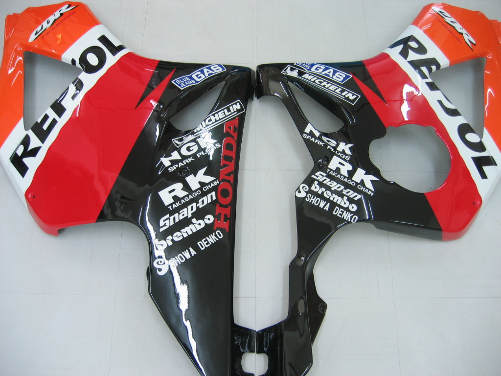 2002-2003 Honda CBR 954 RR Amotopart Fairings Black Repsol Honda Racing Custov Cooling Squining