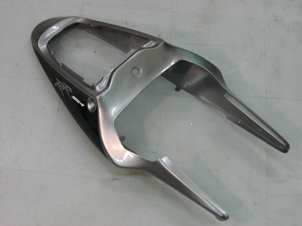 Honda CBR 954 RR Argent 2002-2003 & Carénages RR Racing noirs génériques