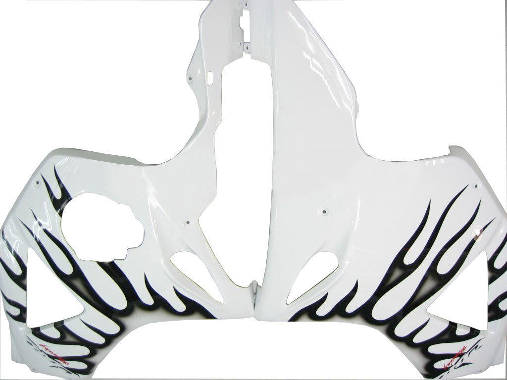 Honda CBR 954 RR Blanche 2002-2003 & Carénages de course Black Flame génériques