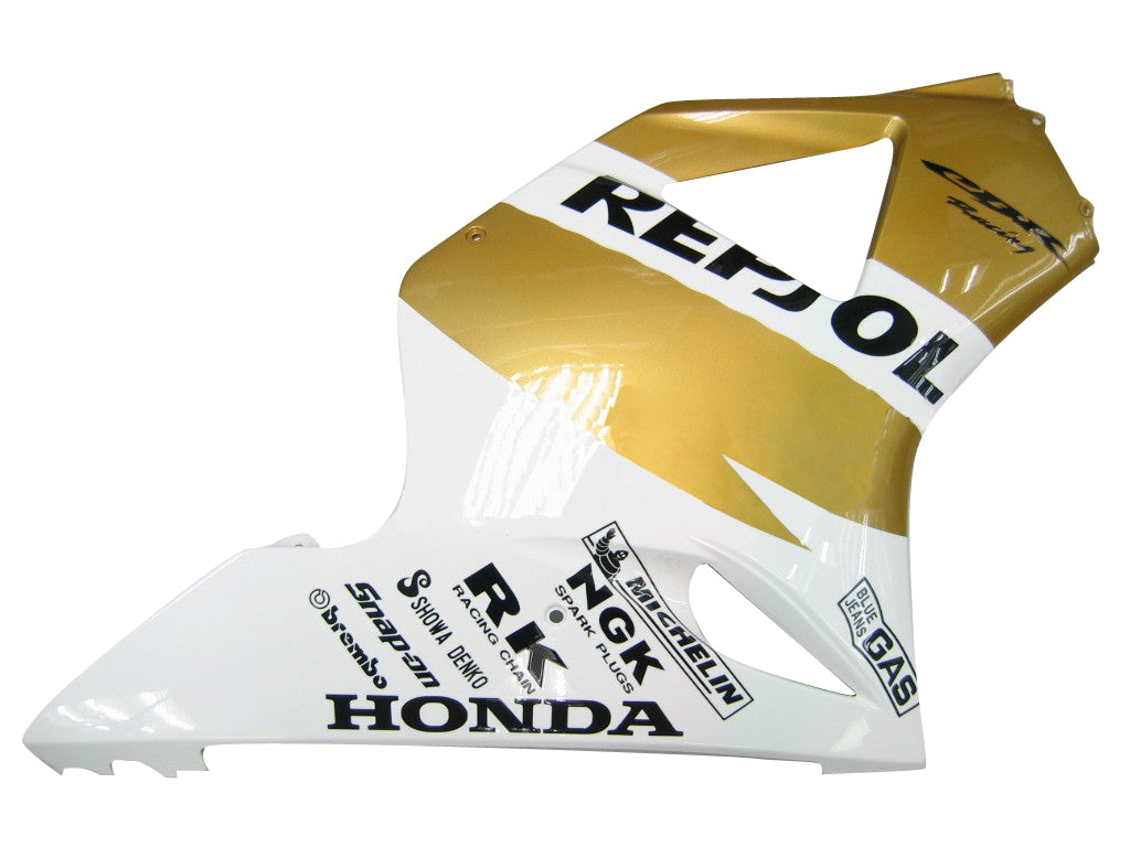 Honda CBR 954 RR Branca 2002-2003 & Carenagens de corrida Repsol Gold Genéricas
