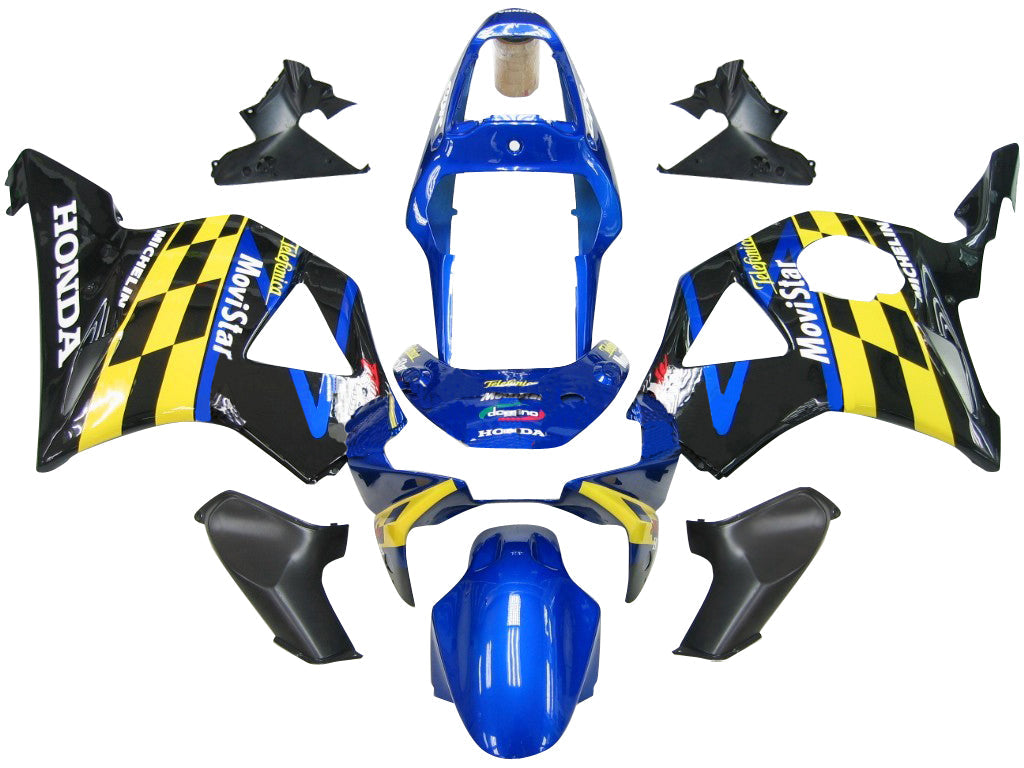 2002-2003 Honda CBR 954 RR Multi-couleur Checker Movistar Racing Fairings générique