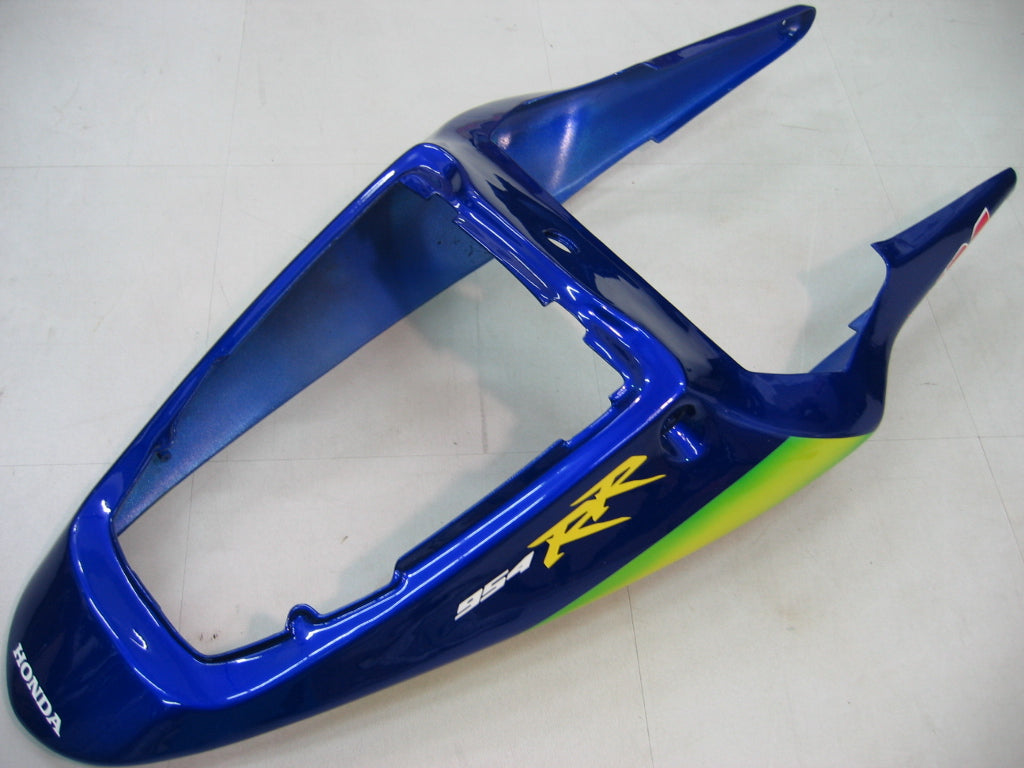 Honda CBR 954 RR Bleu 2002-2003 & Carénages Movistar Racing verts génériques