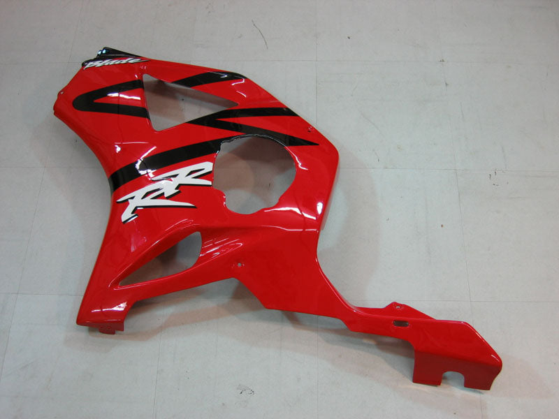 2002-2003 Honda CBR 954 RR rouge & Carénages RR Racing noirs génériques