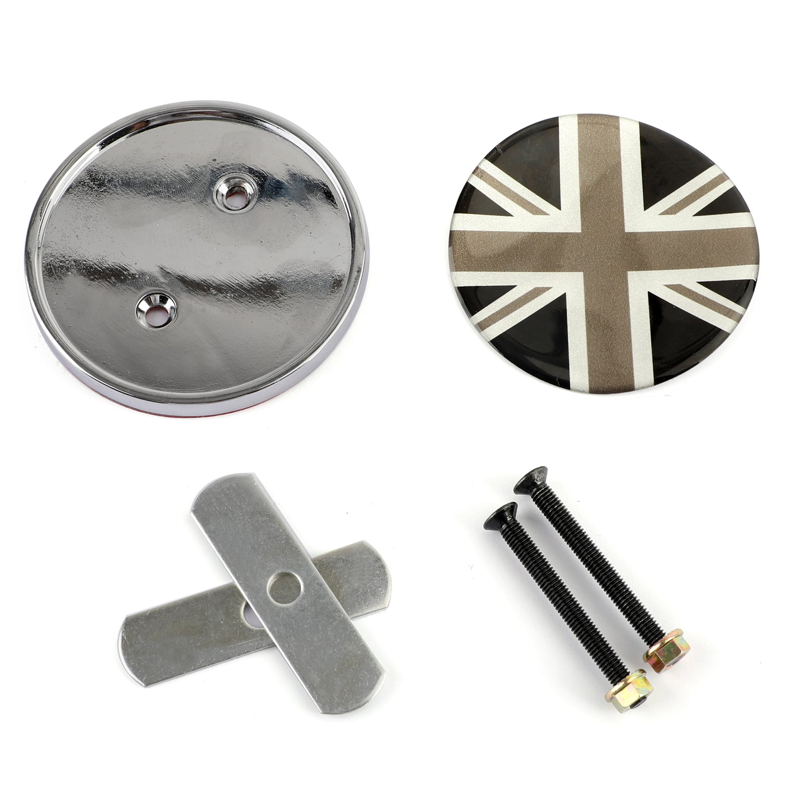 Metal Front Grill Badge w/ Holder for Mini Cooper R50 R55 R56 R57 R58 R60 Generic