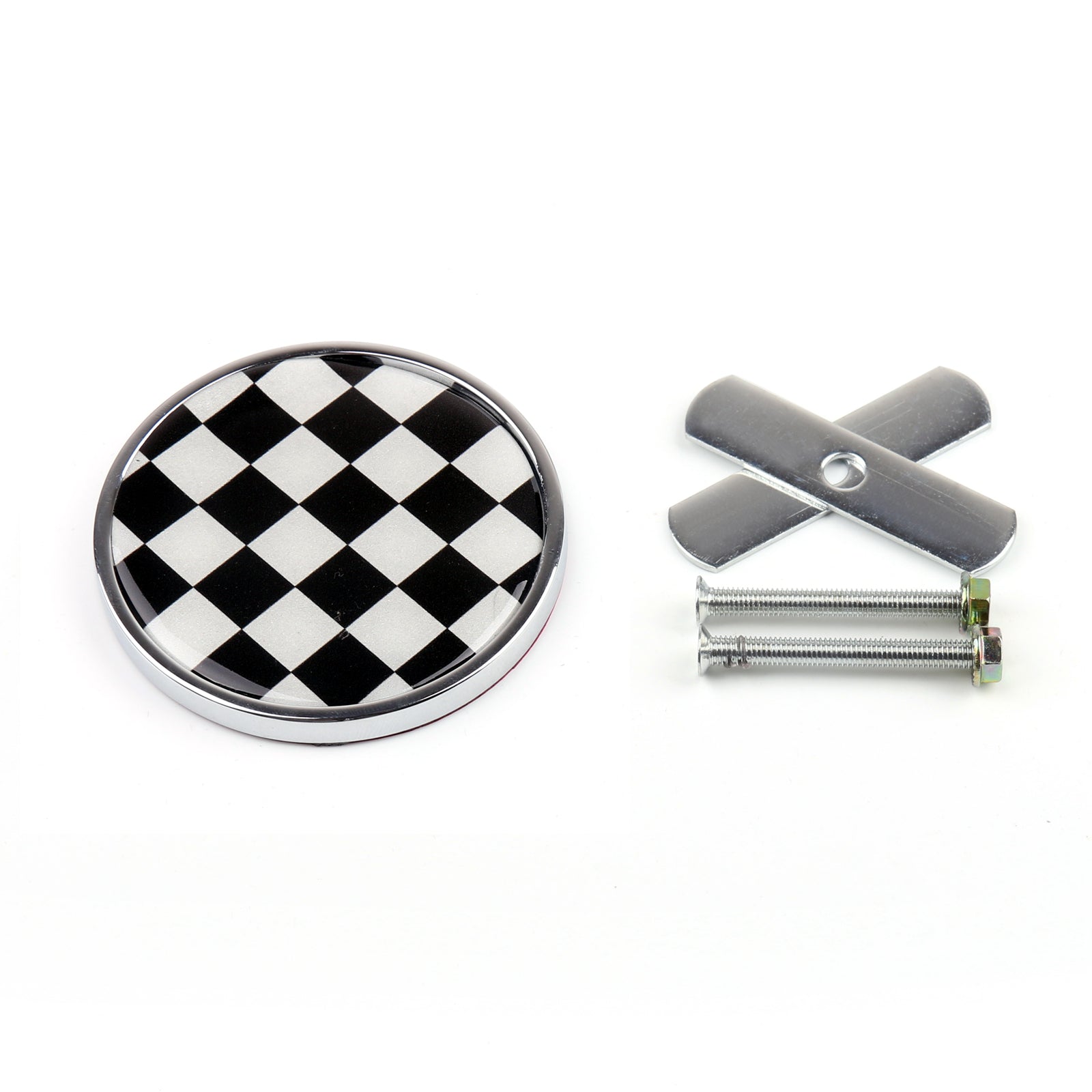 Metal Front Grill Badge w/ Holder for Mini Cooper R50 R55 R56 R57 R58 R60 Generic