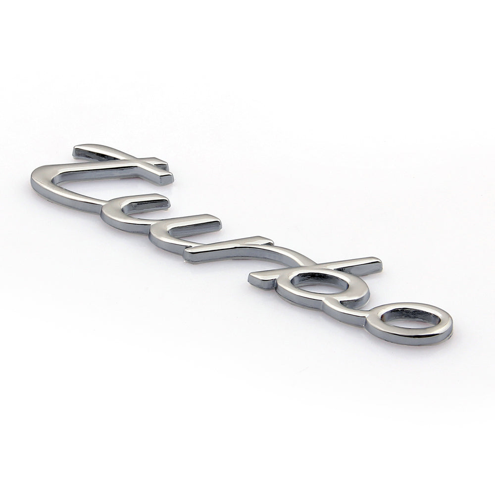 3D -bil Auto Emblem Badge Sticker Decal för Turbo Silver 1.6T 1.8T 2.0T 3.0T Generic
