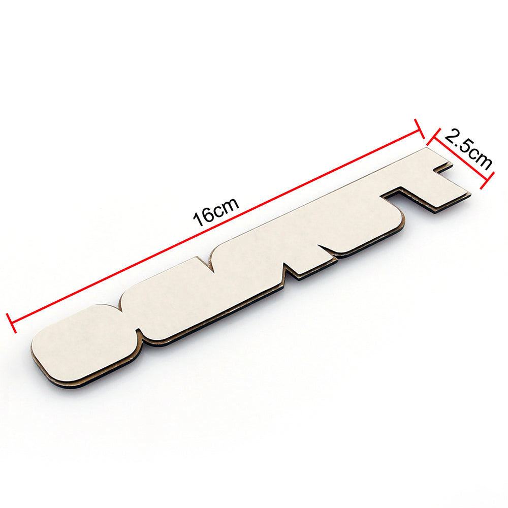 3D Aluminium Emblem Badge Sticker Decal Car Turbo Red For VW Volvo Hyundai Generic