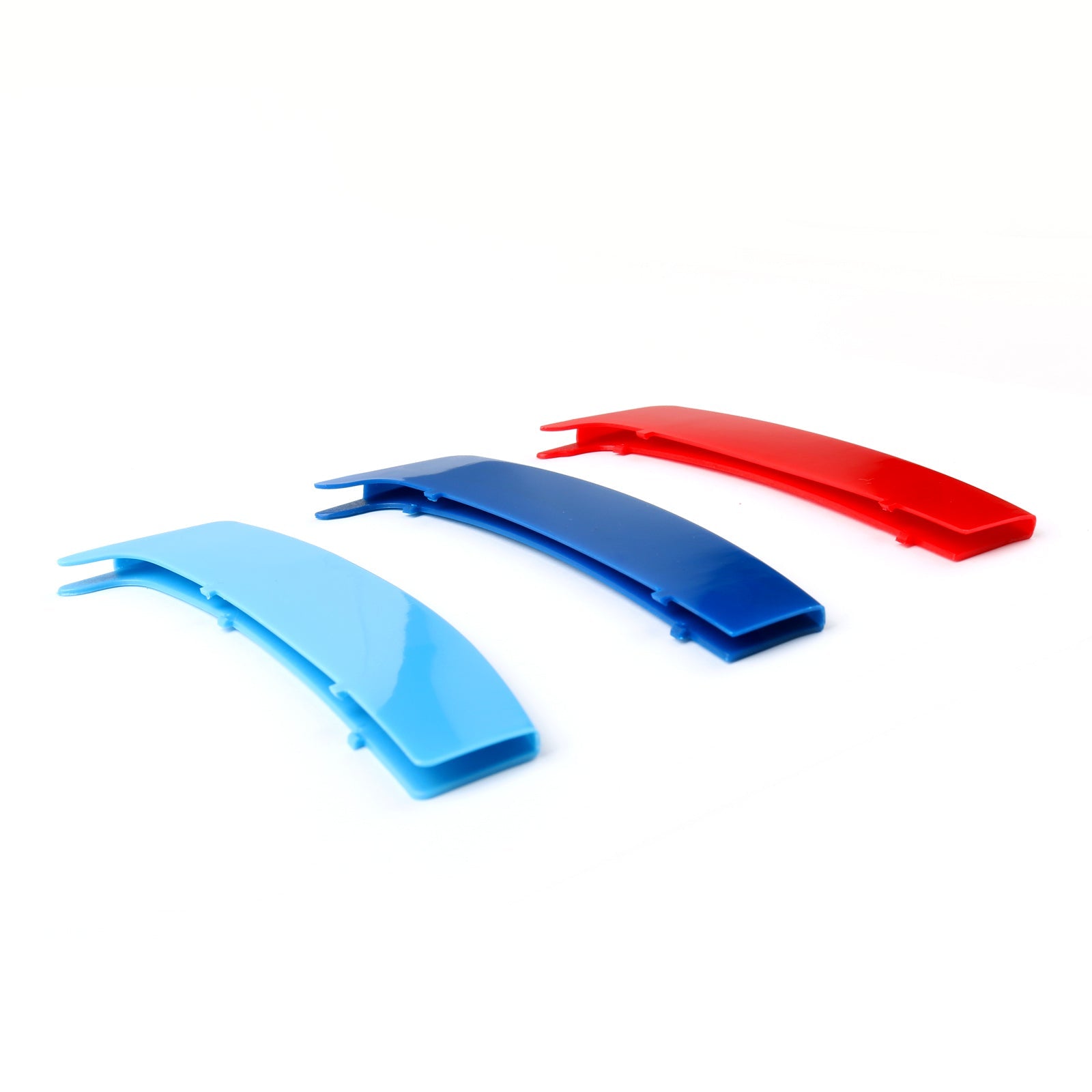 3 pièces de calandre M Tech tricolore, Clips à rayures pour BMW E87 générique 2004 – 2011