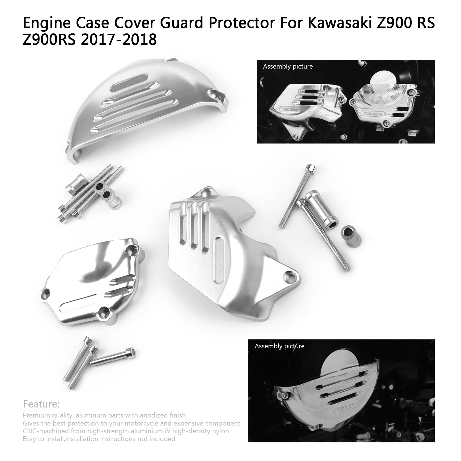 KAWASAKI Z900RS 2017 2018 Motorvakt Sprocket Kedjans fall stator Clutch Cover