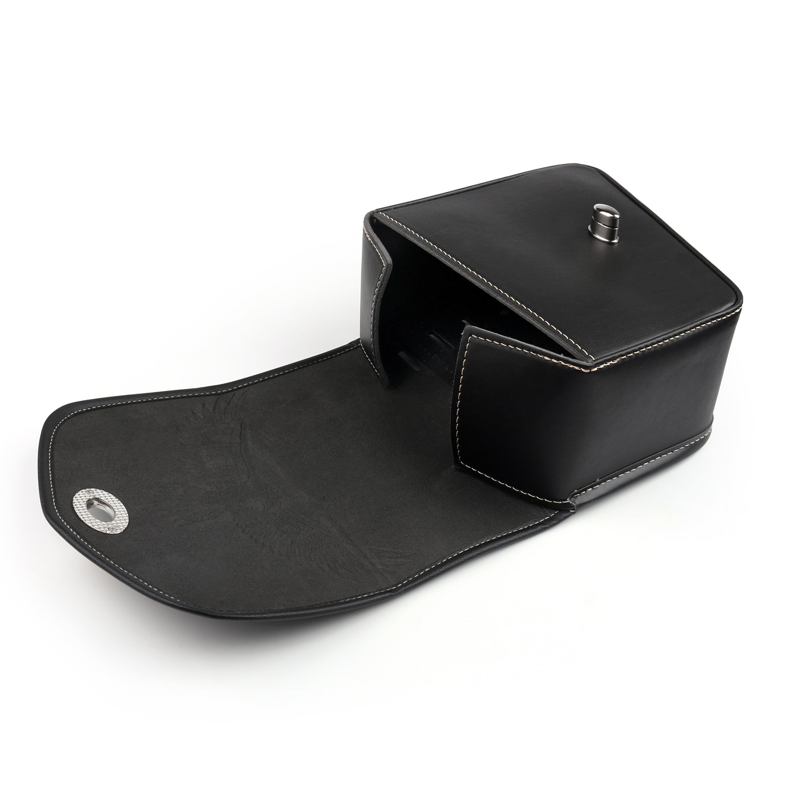 Läder till vänster/höger sida sadelväska sadelväska för Sportster XL 883 XL 1200