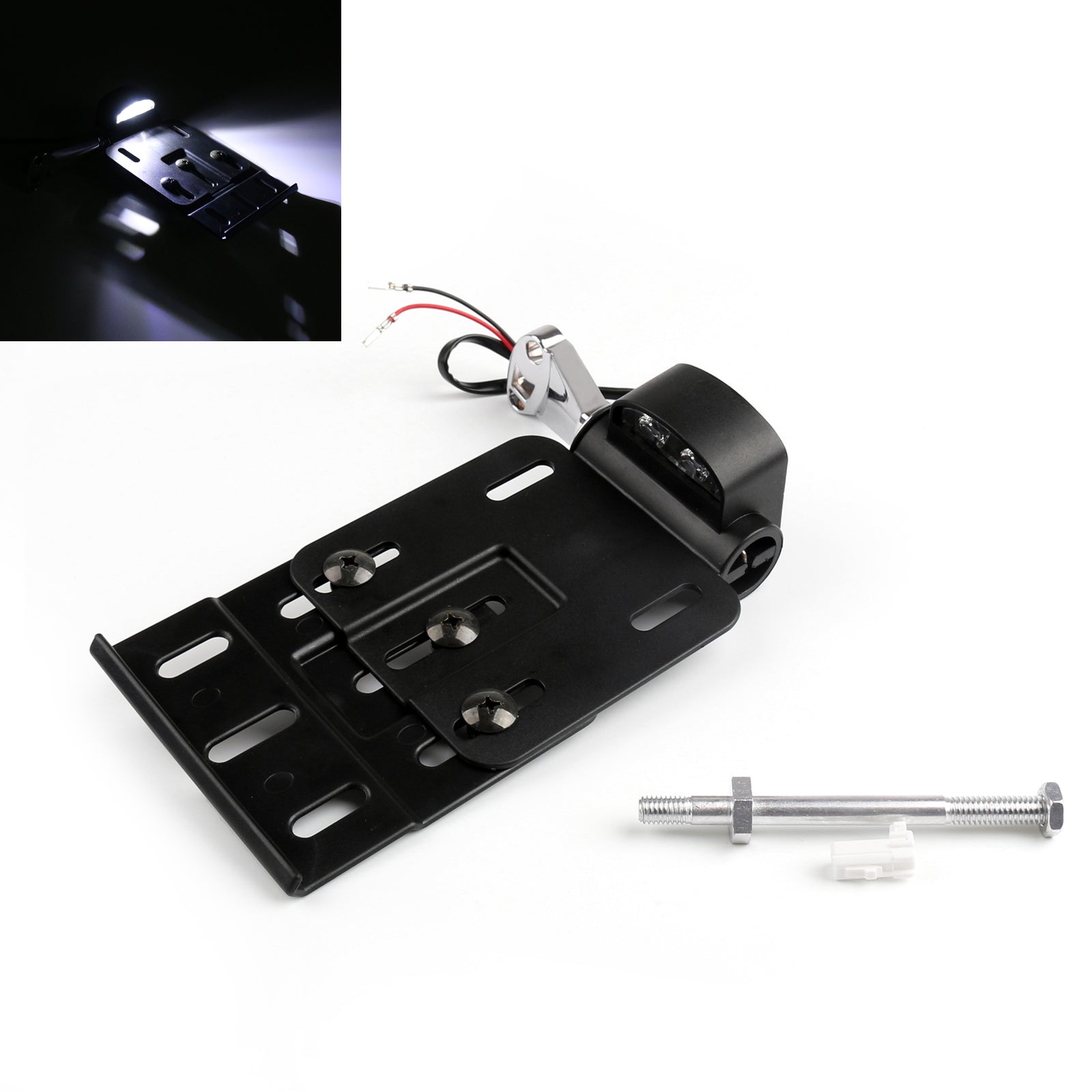 LED svetlo bočná poznávačka pre Harley Sportster 1200 XL1200L 06-11 Generic