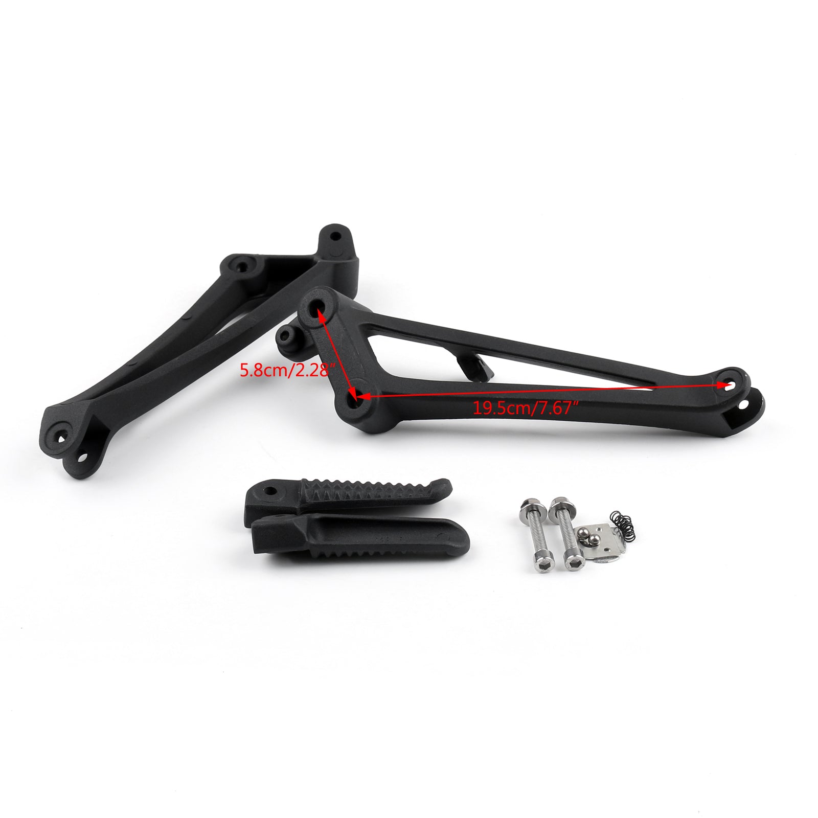 Achterpassagiersvoetsteunen Voetsteunbeugels voor YAMAHA 2009 2010 2011 YZF R1 Generiek