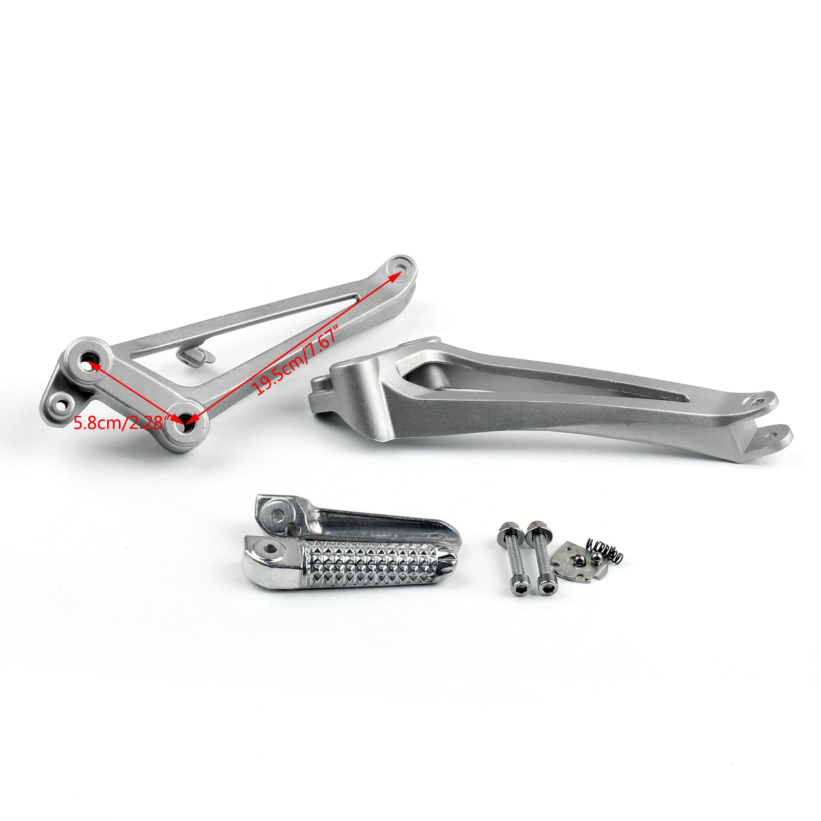 Achterpassagiersvoetsteunen Voetsteunbeugels voor YAMAHA 2009 2010 2011 YZF R1 Generiek