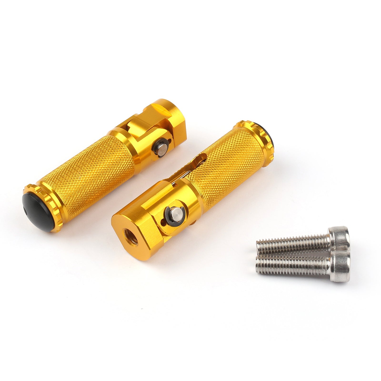 CNC Folding Foot Pegs Footpeg Back Set Rest Racing for Universal Motorcycle Generic