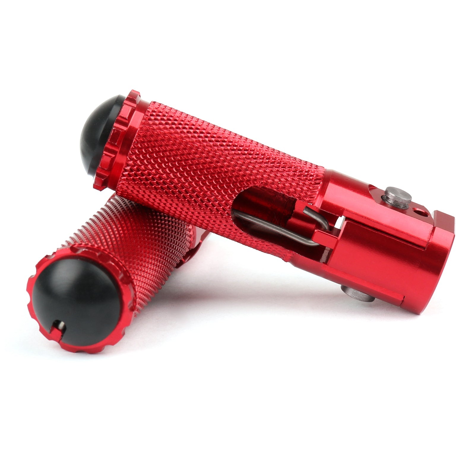 CNC Folding Foot Pegs Footpeg Back Set Rest Racing for Universal Motorcycle Generic